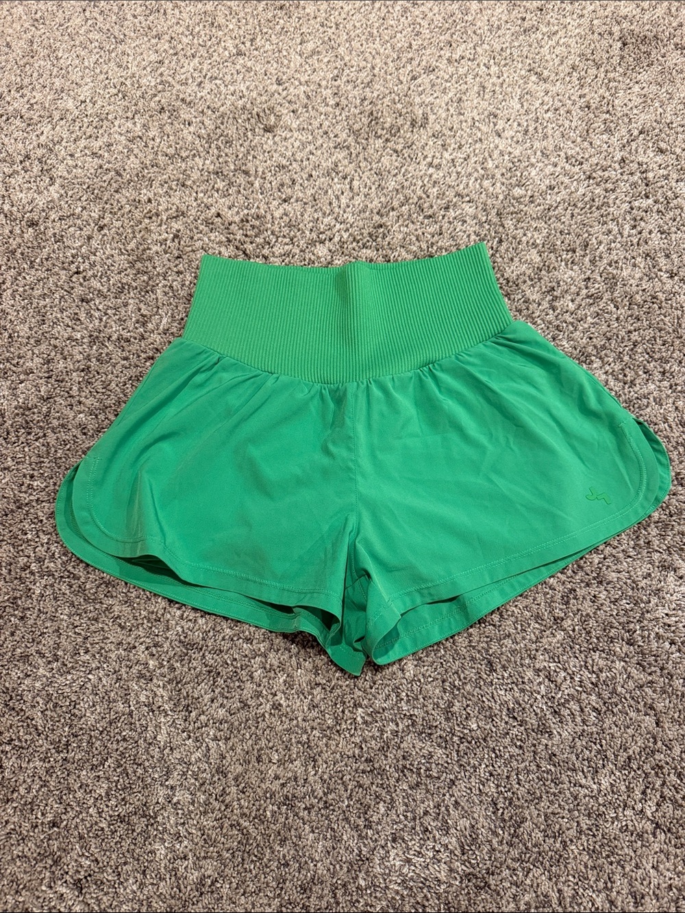 JoyLab Bright Green High-Waist Athletic Shorts